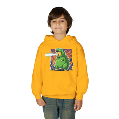 Cat cosplay Godzilla style 3 Unisex Kids Hoodie - Fun & Cozy Heavy Blend Sweatshirt with Cute Design