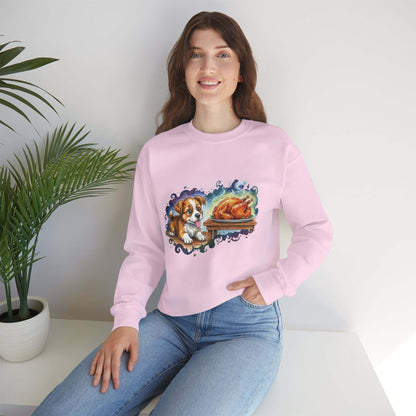 Watercolor Dog painting Unisex Crewneck Sweatshirt style 3