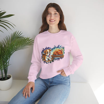Watercolor painting style 6 Men & Women Cute Cat Pile Crewneck Sweatshirt