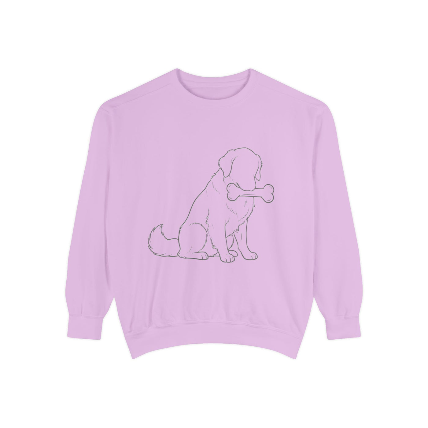 Sitting Dog Shadow style 1 Cozy Graphic Unisex Crewneck Sweatshirt