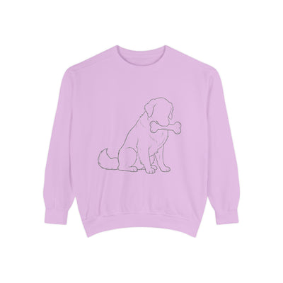 Sitting Dog Shadow style 1 Cozy Graphic Unisex Crewneck Sweatshirt