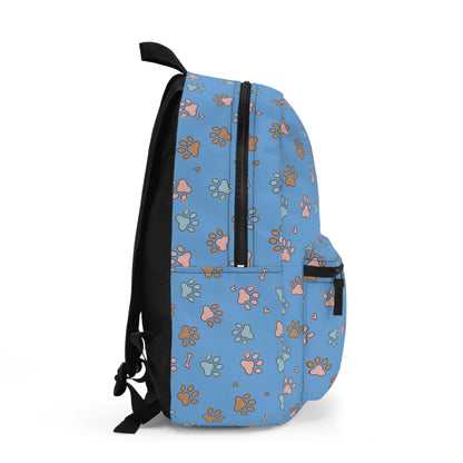 Cute Dog Paw Print Travel Casual Outings School Backpack style 1
