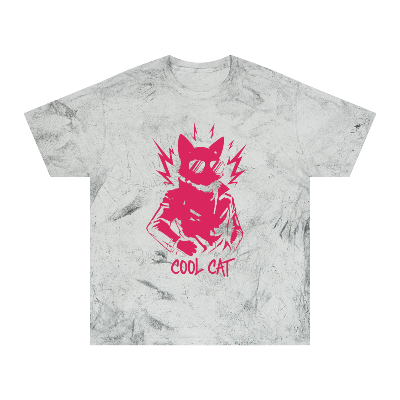 Red Cool Cat Unisex T-Shirt - Vibrant Graphic Tee, Gift for Cat Lovers, Casual Wear, Streetwear, Unique Style