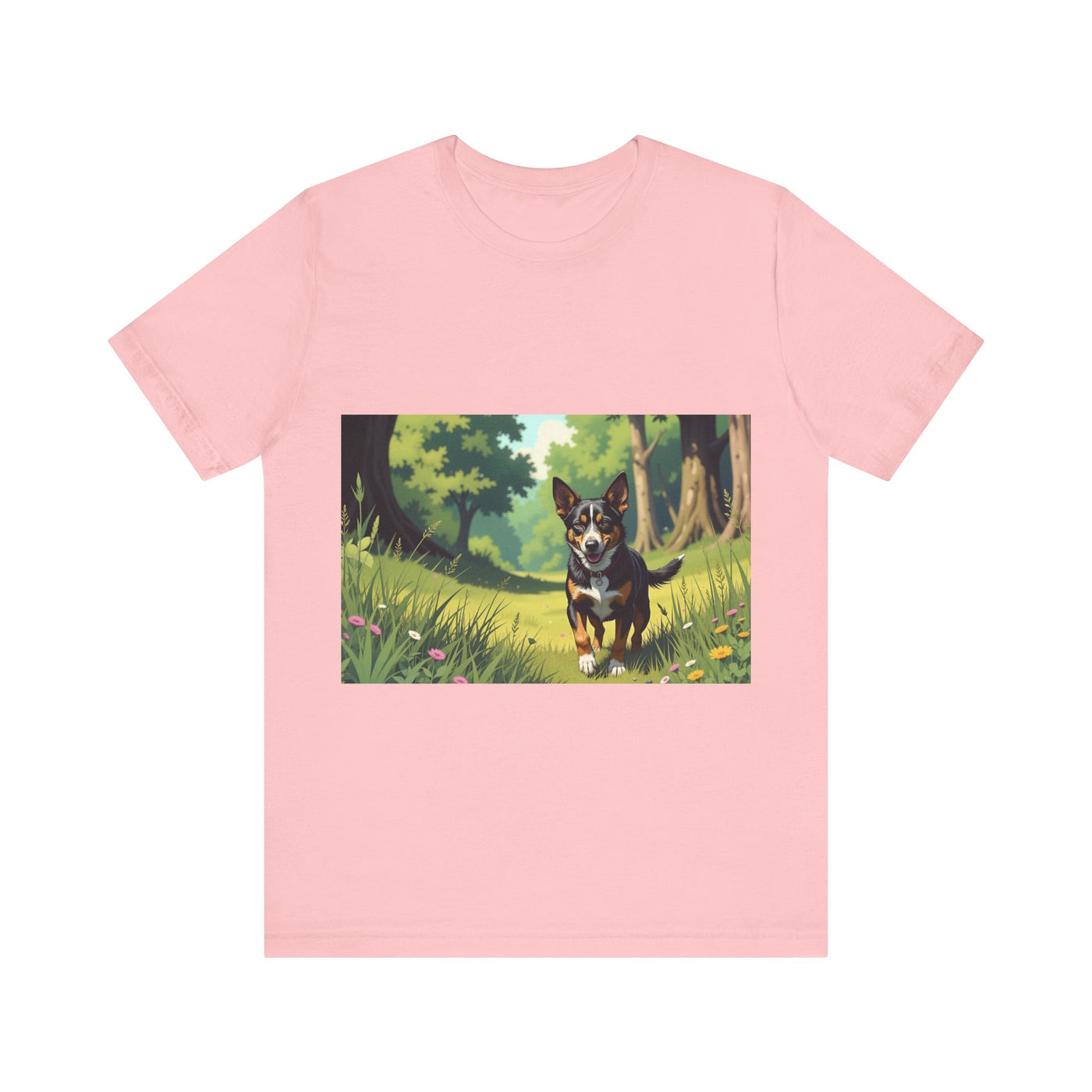 Adorable Dog comic style 1  Unisex Soft Tee| Cute Dog Lover's Shirt, Animal Graphic T-Shirt, Pet Themed Gift, Casual Wear