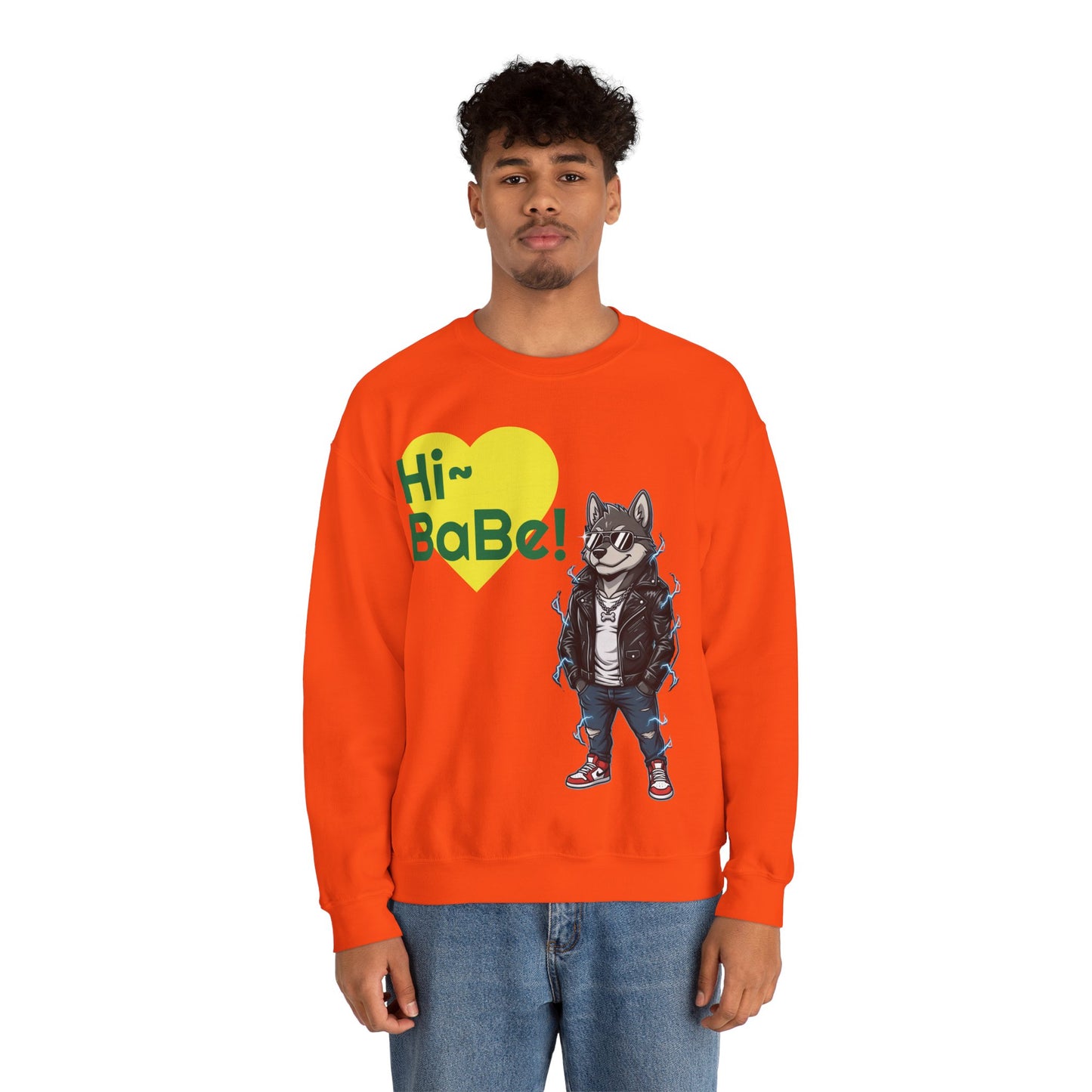 Cool Dog Unisex Heavy Blend Crewneck Sweatshirt style 3