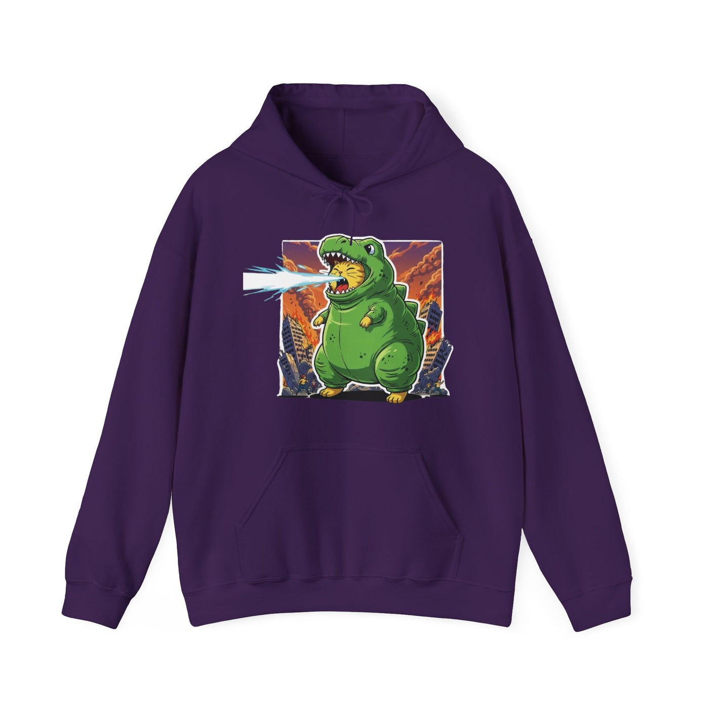 Cat cosplay Godzilla style 3 Unisex Hoodie - Fun & Playful Design