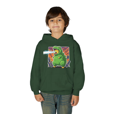 Cat cosplay Godzilla style 3 Unisex Kids Hoodie - Fun & Cozy Heavy Blend Sweatshirt with Cute Design