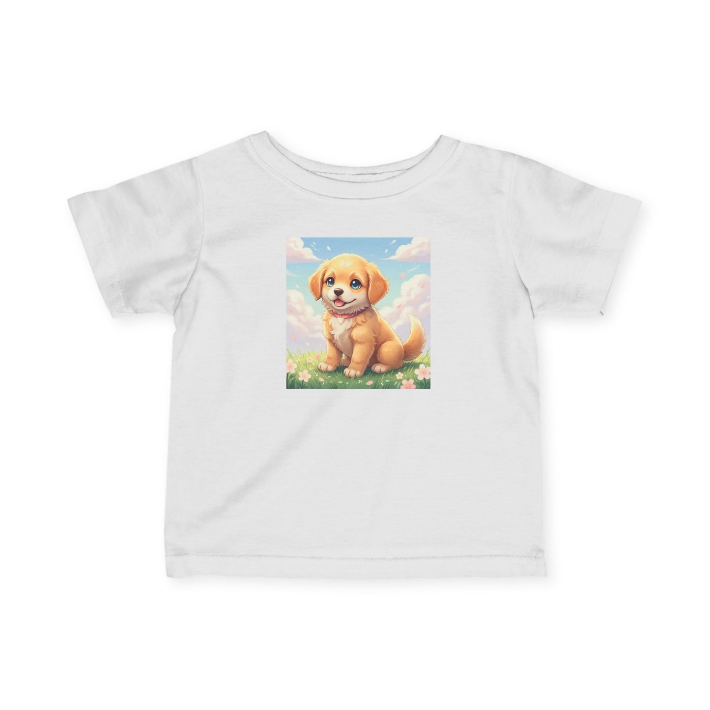 Cute Puppy Infant Baby Fine Jersey T-Shirt style 1