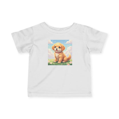 Cute Puppy Infant Baby Fine Jersey T-Shirt style 1