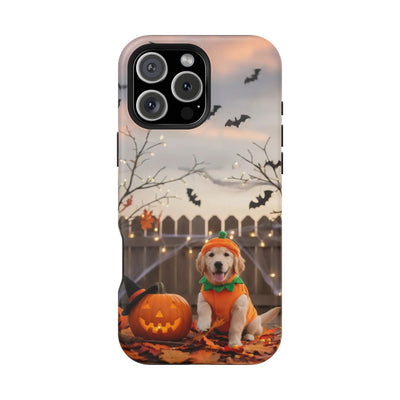 Halloween cute puppy photo style 4 Magnetic Impact-Resistant Phone Case, Cute Dog Design, Pet Owner Gift, Animal Lover Accessory, Birthday Gift for Dog Lovers