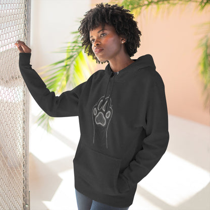 Cat Paw-Inspired Cozy Comfort Unisex Fleece Hoodie