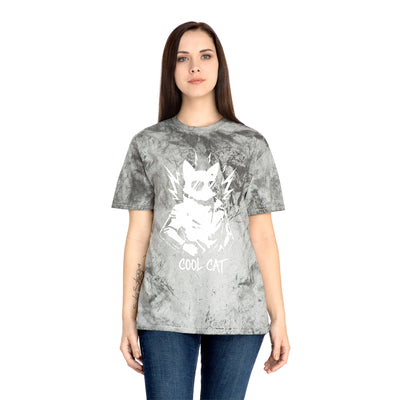 White Cool Cat Unisex T-Shirt - Vibrant Graphic Tee, Gift for Cat Lovers, Casual Wear, Streetwear, Unique Style