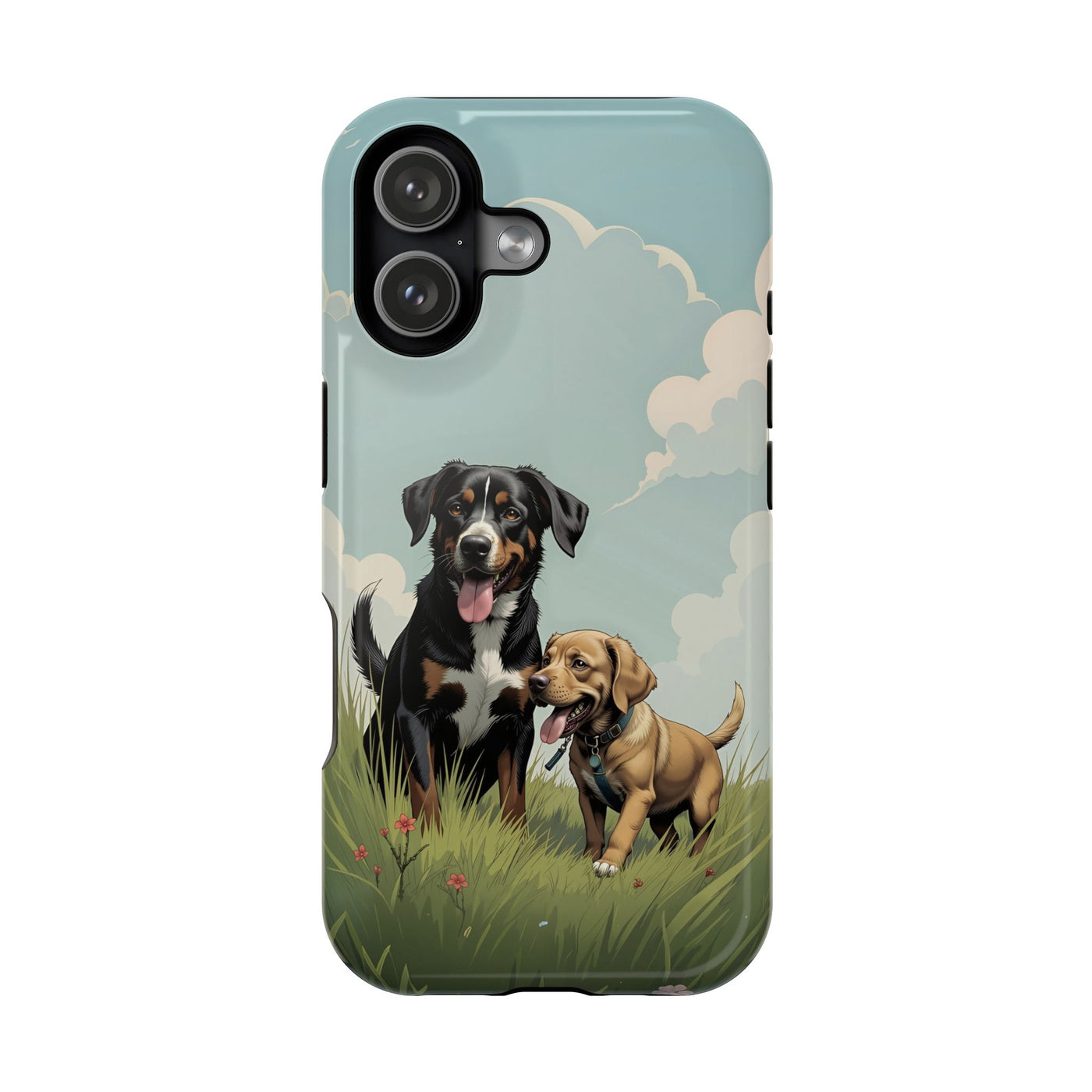 Dog Lovers' Magnetic Impact-Resistant Phone Case comic style 4, Cute Dog Design, Pet Owner Gift, Animal Lover Accessory, Birthday Gift for Dog Lovers