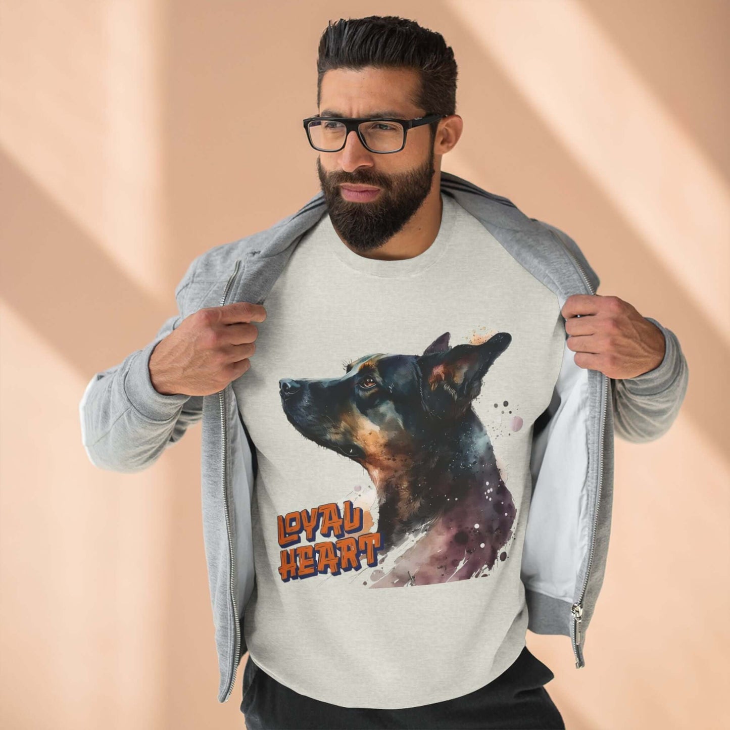Loyal Heart Dog Lover Unisex Crewneck Sweatshirt style 1