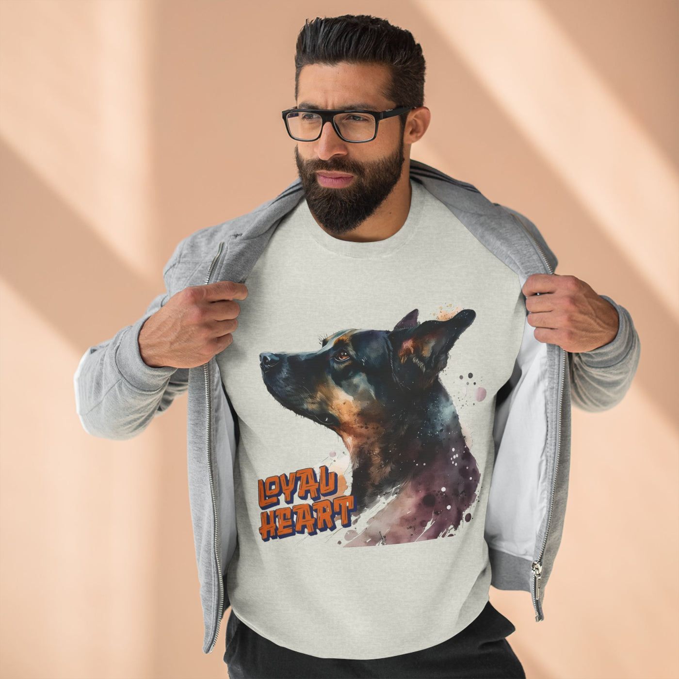 "Loyal Heart" Dog Lover style 1 Unisex Crewneck Sweatshirt