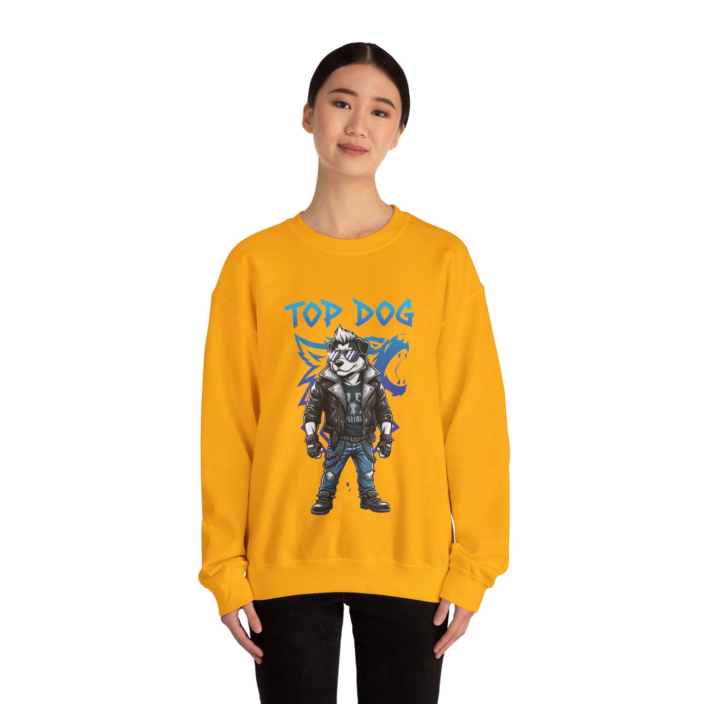 Cool Dog Unisex Heavy Blend Crewneck Sweatshirt style 1
