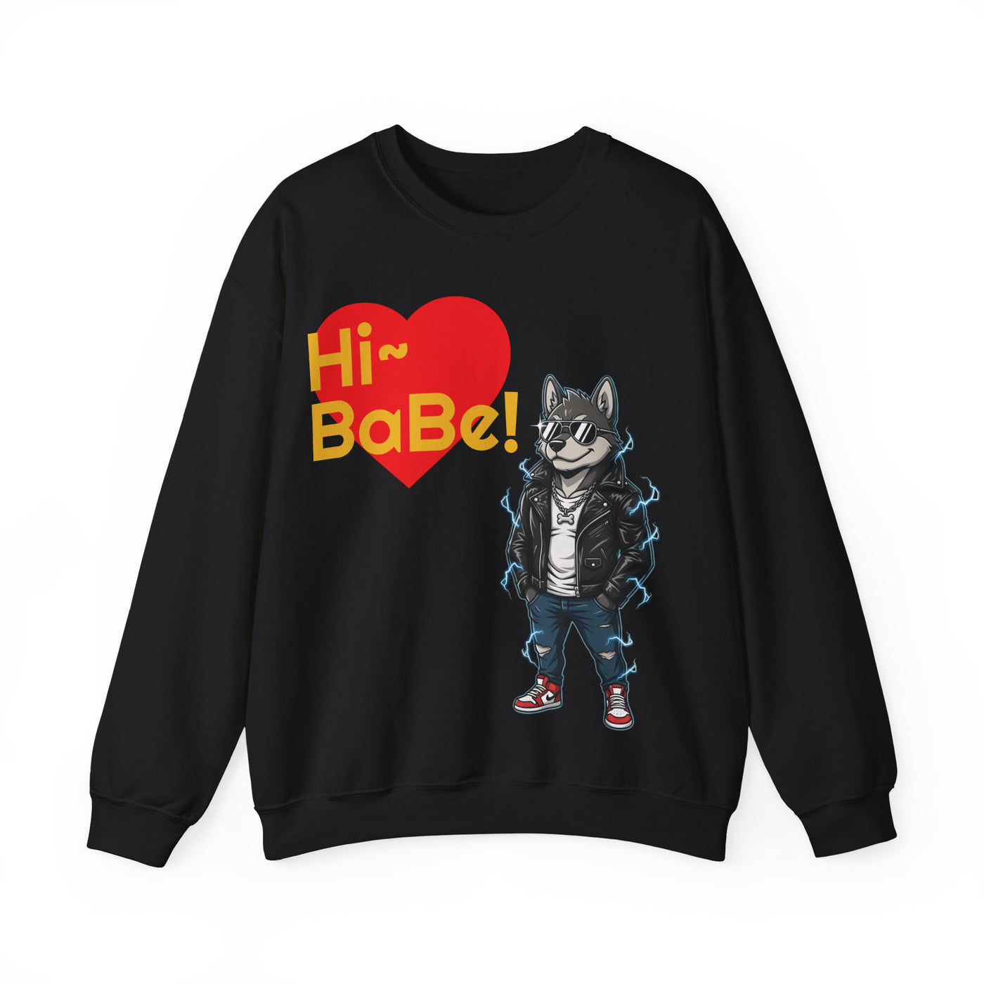 Cool Dog style 3 Unisex Crewneck Sweatshirt | Cozy Gift for Dog Lovers, Casual Wear, Unique Graphic Sweatshirt, Birthday Gift, Everyday Style