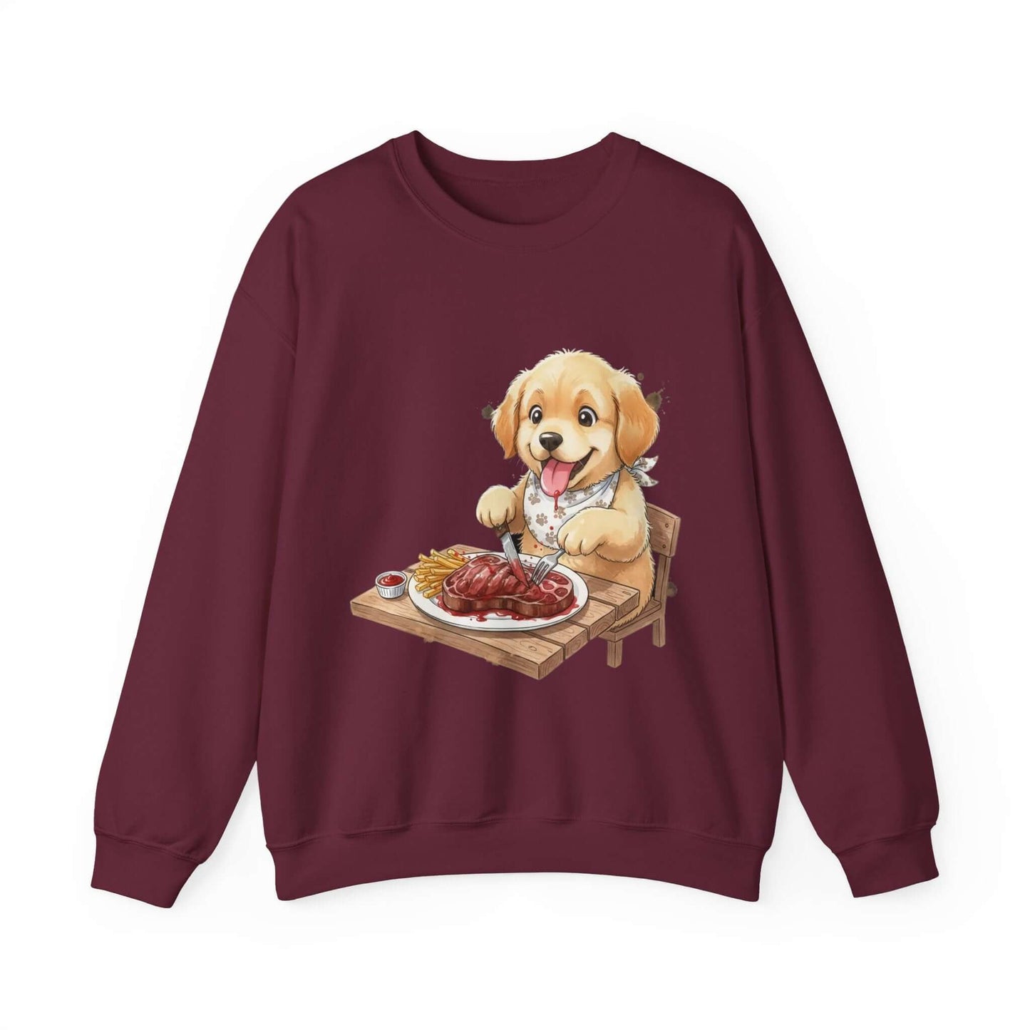 Watercolor Dog painting Unisex Crewneck Sweatshirt style 1