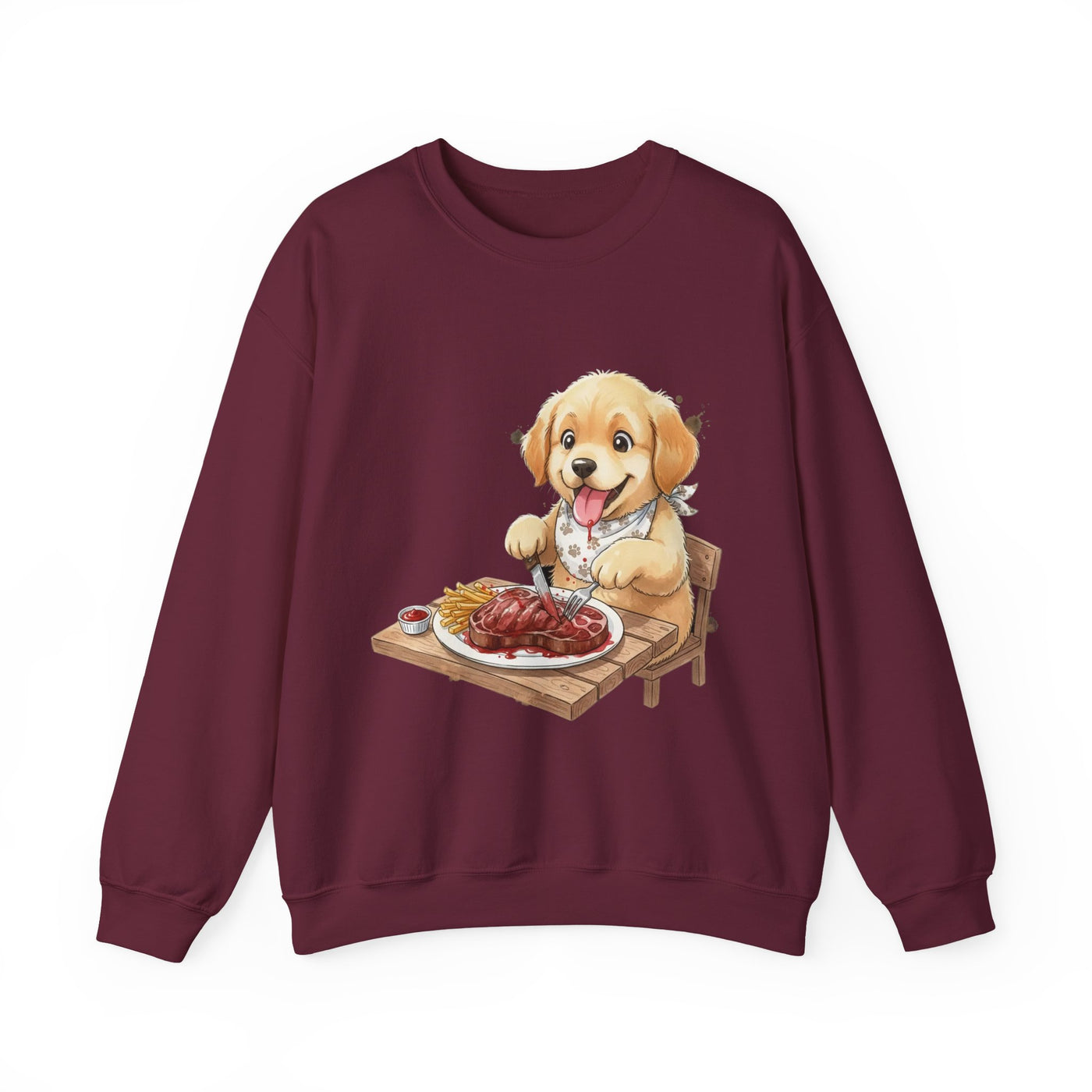Watercolor painting style 4 Men & Women Cute Cat Pile Crewneck Sweatshirt
