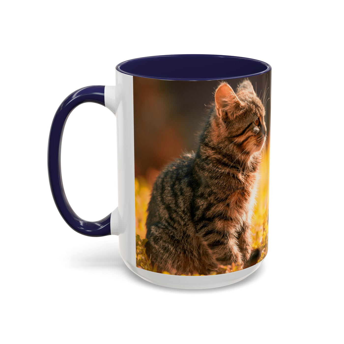 Golden Autumn Cat Coffee Mug - Cute Cat Mug, Nature Lover Gift, Cozy Kitchen Decor, Fall Drinkware, Cat Lover Gift