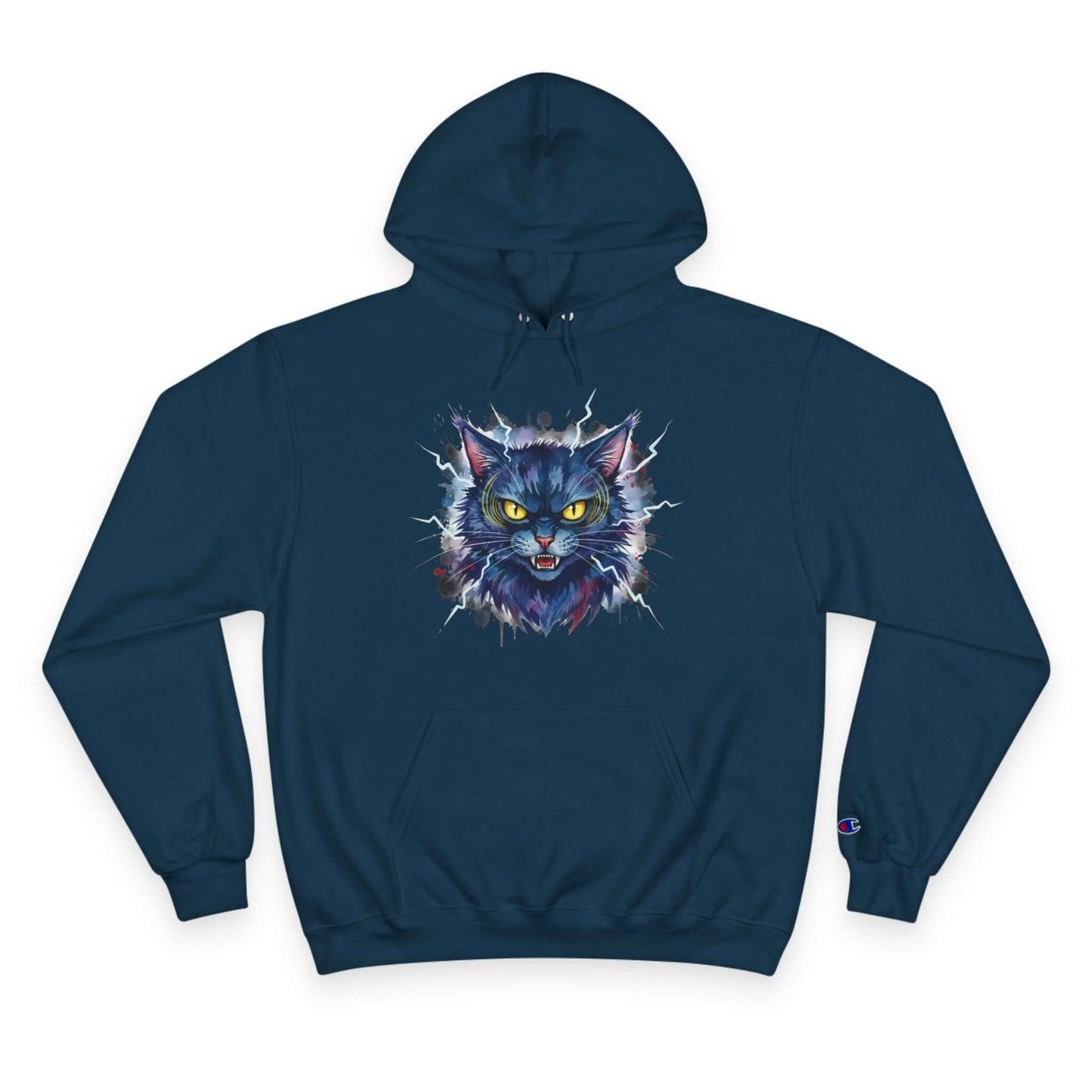 Mad Cat Men and Women Champion Hoodie style 4