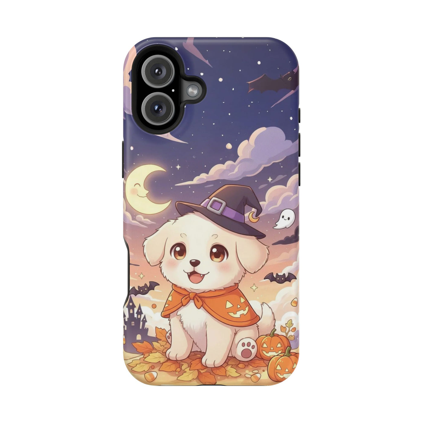 Halloween cute puppy anime style 2 Magnetic Impact-Resistant Phone Case, Cute Dog Design, Pet Owner Gift, Animal Lover Accessory, Birthday Gift for Dog Lovers