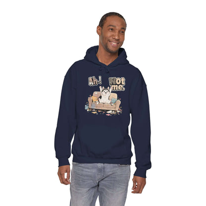 Ah Not Me - Cute Husky Unisex Pullover Hoodie for Dog Lover