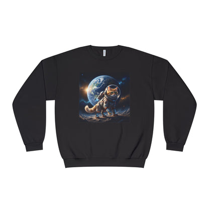Space Cat Unisex NuBlend Crewneck Sweatshirt style 1