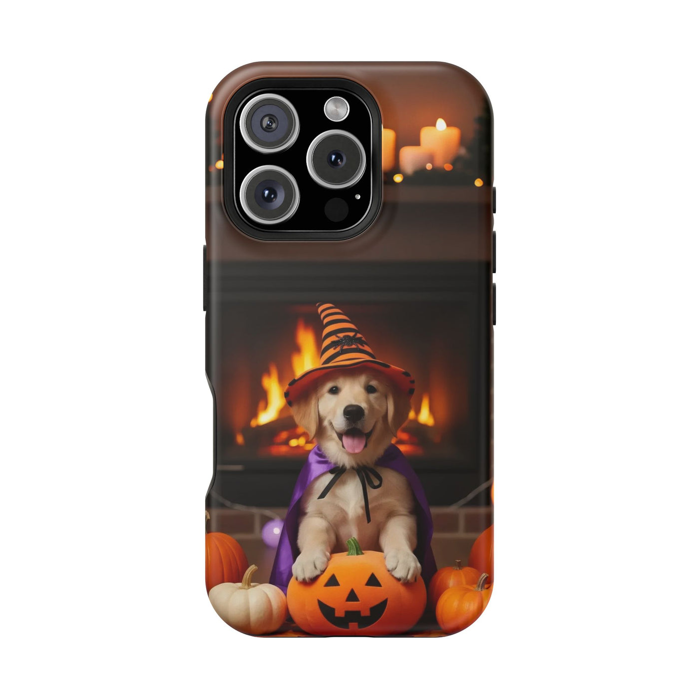 Halloween cute puppy photo style 1 Magnetic Impact-Resistant Phone Case, Cute Dog Design, Pet Owner Gift, Animal Lover Accessory, Birthday Gift for Dog Lovers