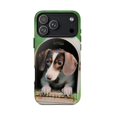 Puppy in mailbox - Tough Phone Case for Apple iPhone & Samsung Galaxy, Cute Pet Accessories, Gift for Cat Lovers