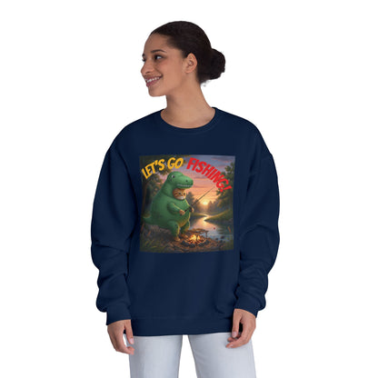 Crocodile Cat Fishing Unisex NuBlend Sweatshirt style 3