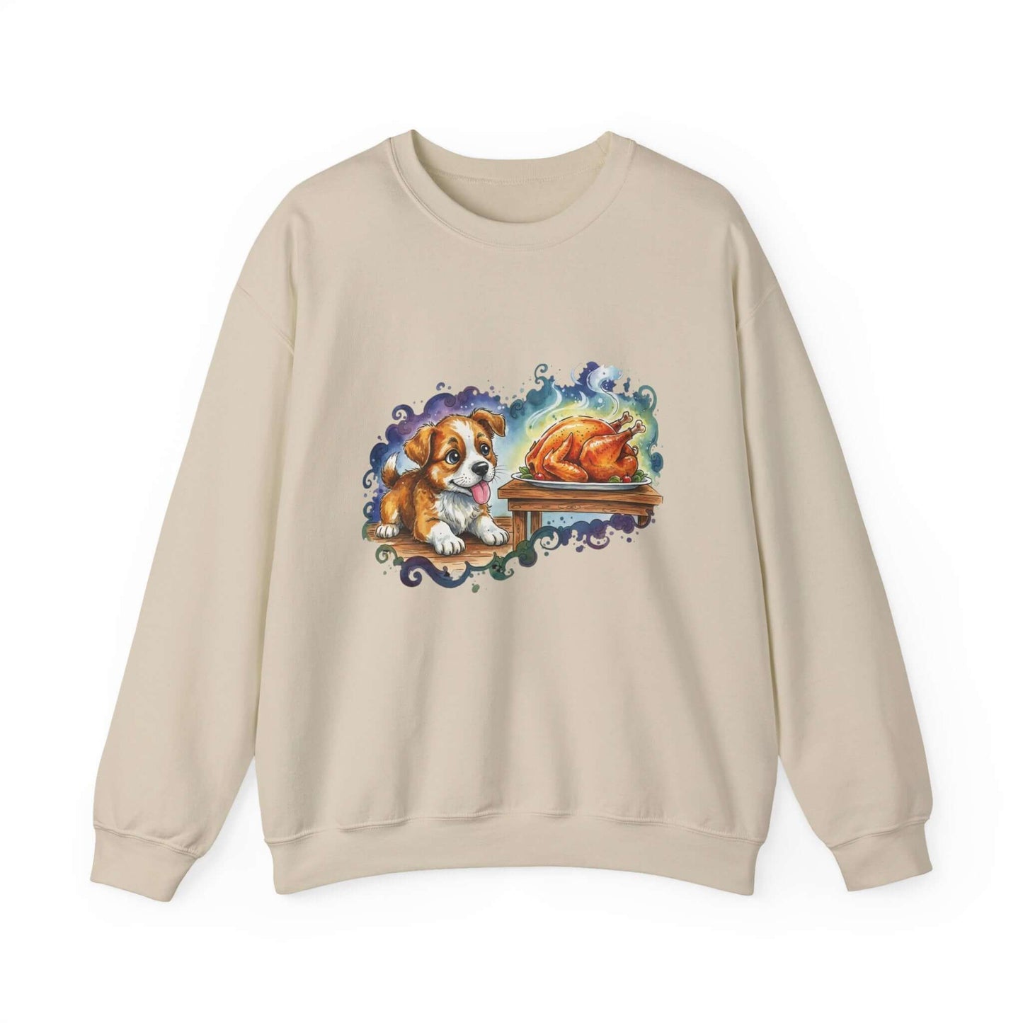 Watercolor Dog painting Unisex Crewneck Sweatshirt style 3