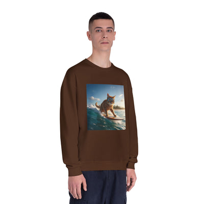Surfing Cat style 1 Unisex NuBlend® Crewneck Sweatshirt