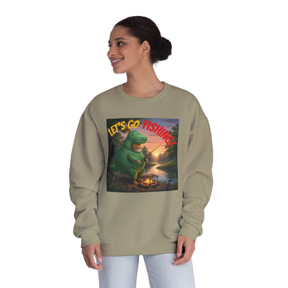Crocodile Cat Fishing Unisex NuBlend Sweatshirt style 3