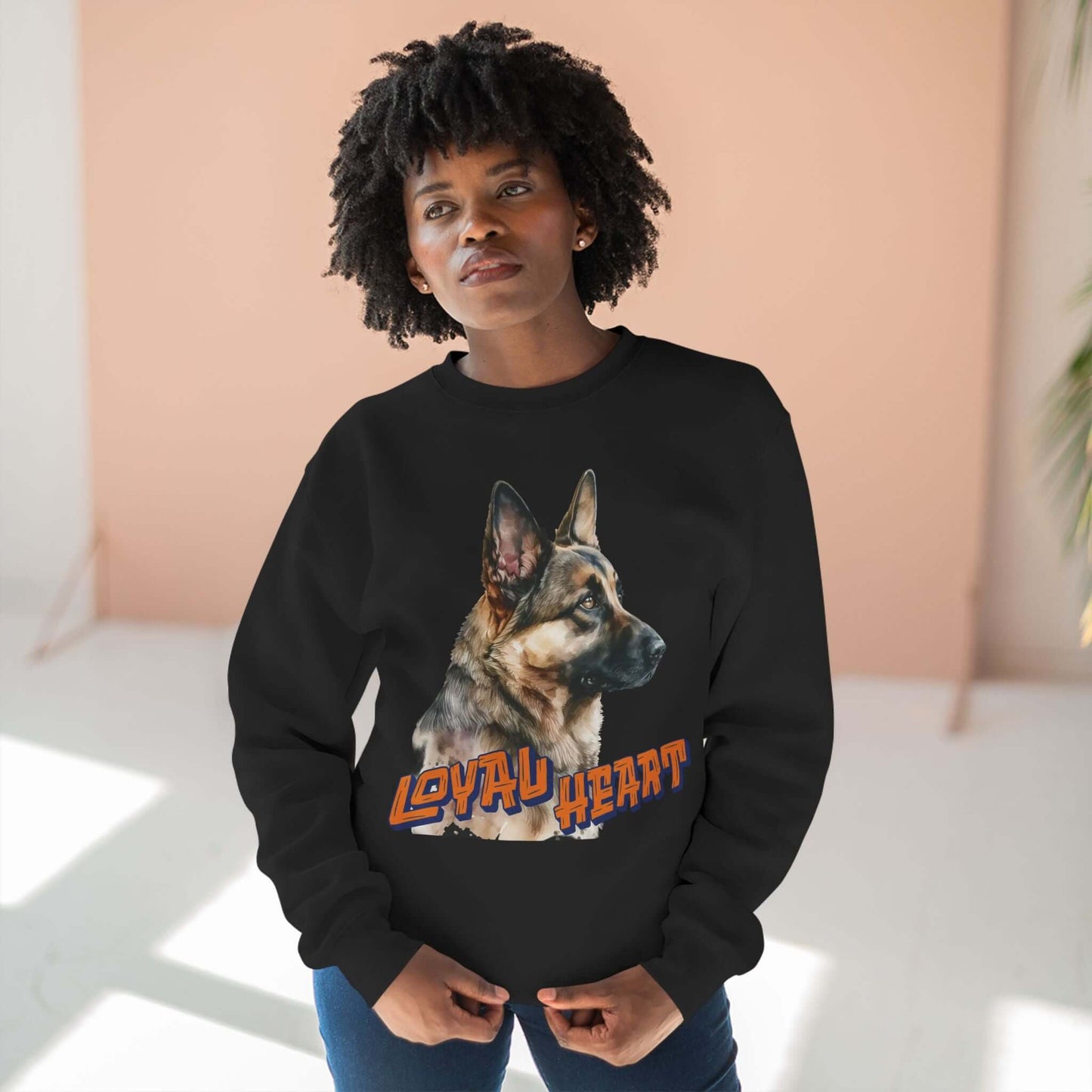 Loyal Heart Dog Lover Unisex Crewneck Sweatshirt style 2