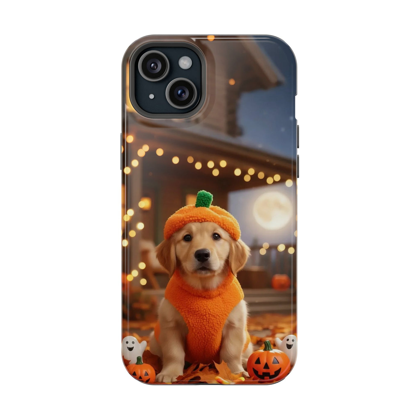 Halloween cute puppy photo style 3 Magnetic Impact-Resistant Phone Case, Cute Dog Design, Pet Owner Gift, Animal Lover Accessory, Birthday Gift for Dog Lovers