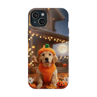 Halloween cute puppy photo style 3 Magnetic Impact-Resistant Phone Case, Cute Dog Design, Pet Owner Gift, Animal Lover Accessory, Birthday Gift for Dog Lovers