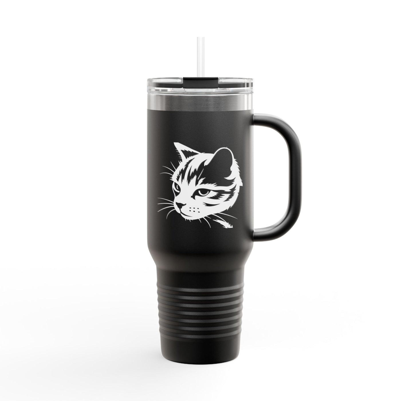 Cat Lover's Insulated Travel Mug, 40oz - Perfect for Coffee, Tea, Gifts for Pet Owners, Cat-Themed Drinkware, Valentine's Day, Birthday