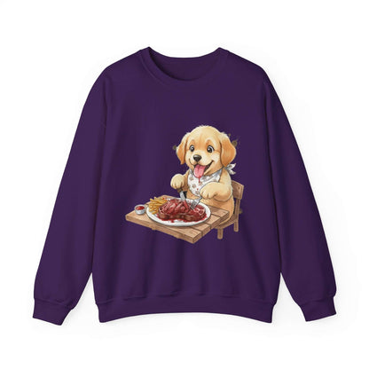 Watercolor Dog painting Unisex Crewneck Sweatshirt style 1