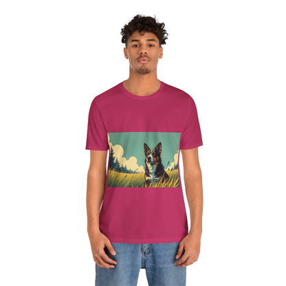 Adorable Dog comic style 3 Unisex Soft Tee| Cute Dog Lover's Shirt, Animal Graphic T-Shirt, Pet Themed Gift, Casual Wear