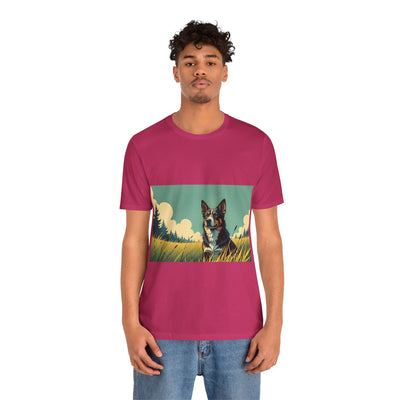 Adorable Dog comic style 3 Unisex Soft Tee| Cute Dog Lover's Shirt, Animal Graphic T-Shirt, Pet Themed Gift, Casual Wear