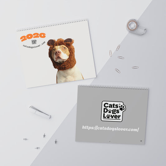 2026 Dog Wall Calendar, Cute Puppy Theme, Animal Lover Gift, Pet Lover Wall Decor, Monthly Planner