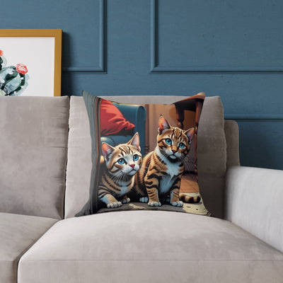 Cat Art style 2 Pillow, Pet Lover Gift, Home Decor, Animal Lover Cushion, Custom Pet Pillow