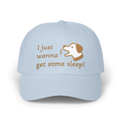 I Just Wanna Get Some Sleep Funny Dog Embroidered Dad Cap Hat