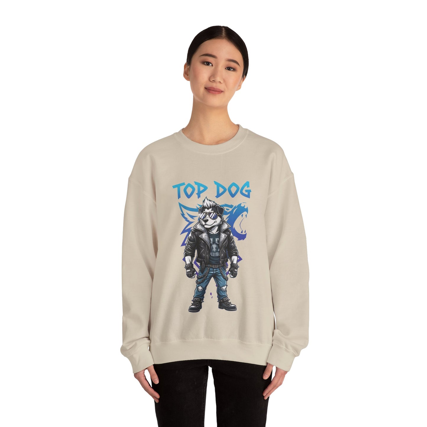 Cool Dog Unisex Heavy Blend Crewneck Sweatshirt style 1