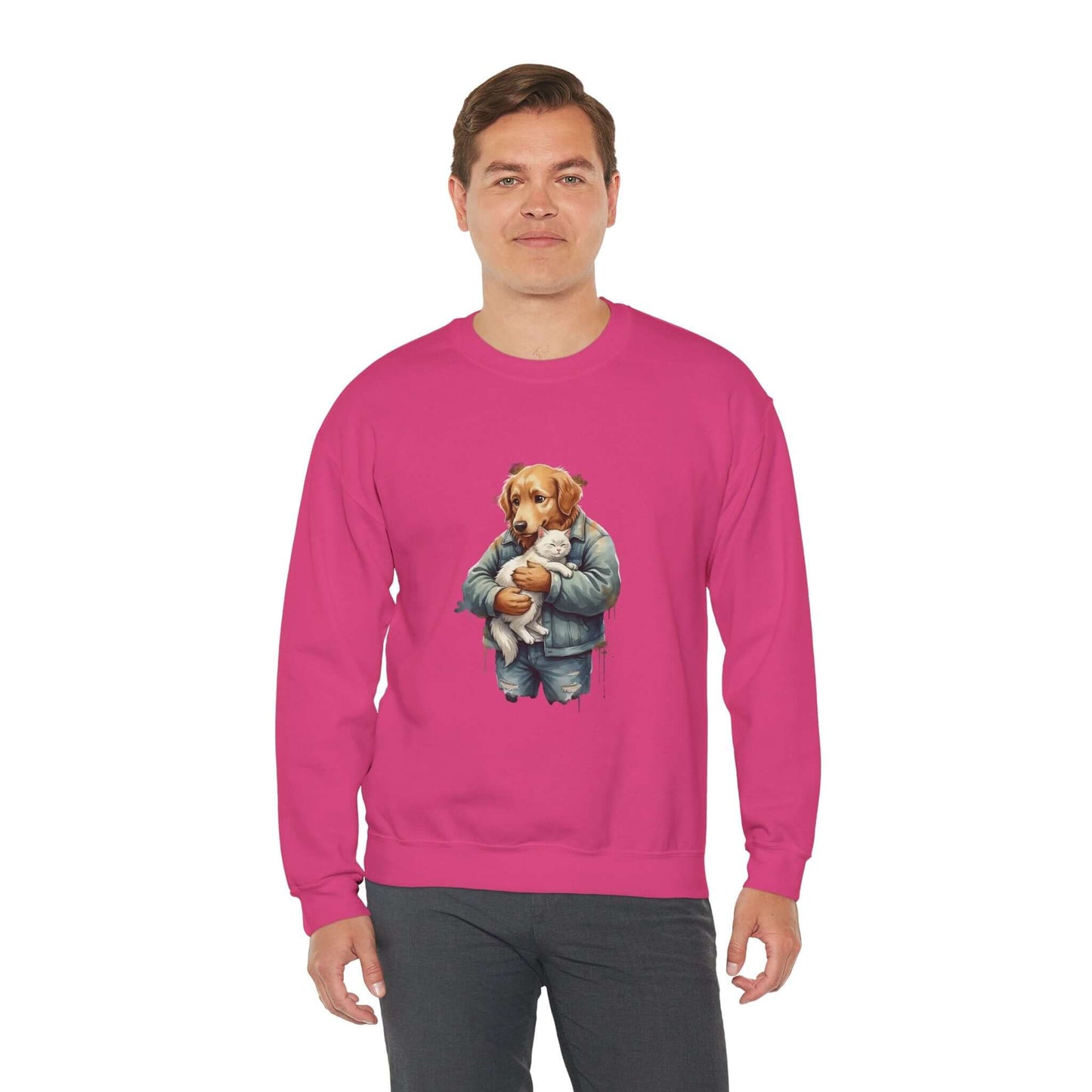 Watercolor Dog painting Unisex Crewneck Sweatshirt style 6
