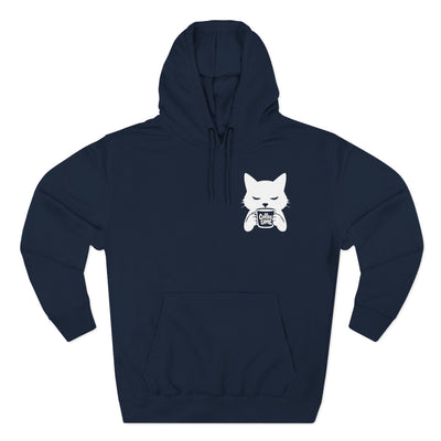 Cat Coffee Time Graphic Unisex Fleece Hoodie