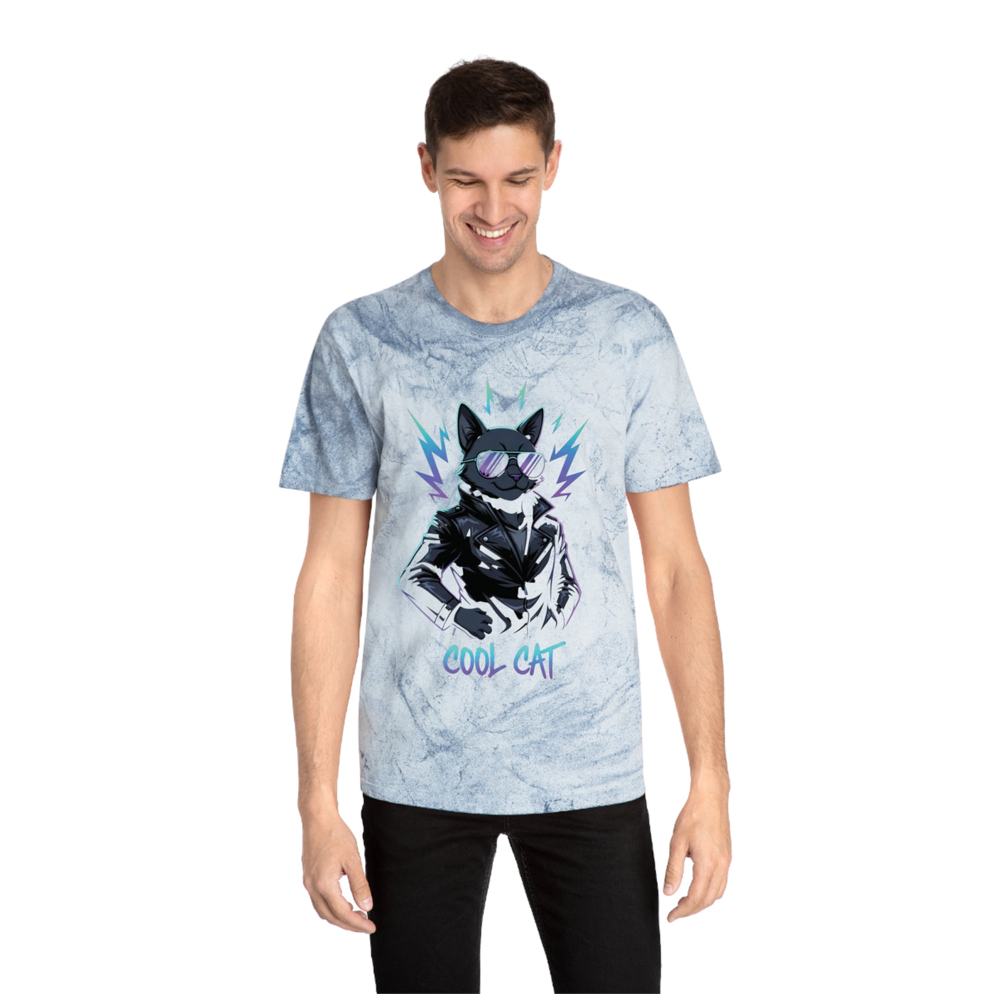 Colorful Cool Cat Unisex T-Shirt - Vibrant Graphic Tee, Gift for Cat Lovers, Casual Wear, Streetwear, Unique Style