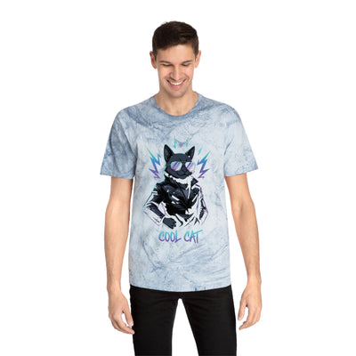Colorful Cool Cat Unisex T-Shirt - Vibrant Graphic Tee, Gift for Cat Lovers, Casual Wear, Streetwear, Unique Style