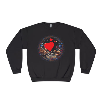Cats & Dogs Full of Love Unisex NuBlend Crewneck Sweatshirt